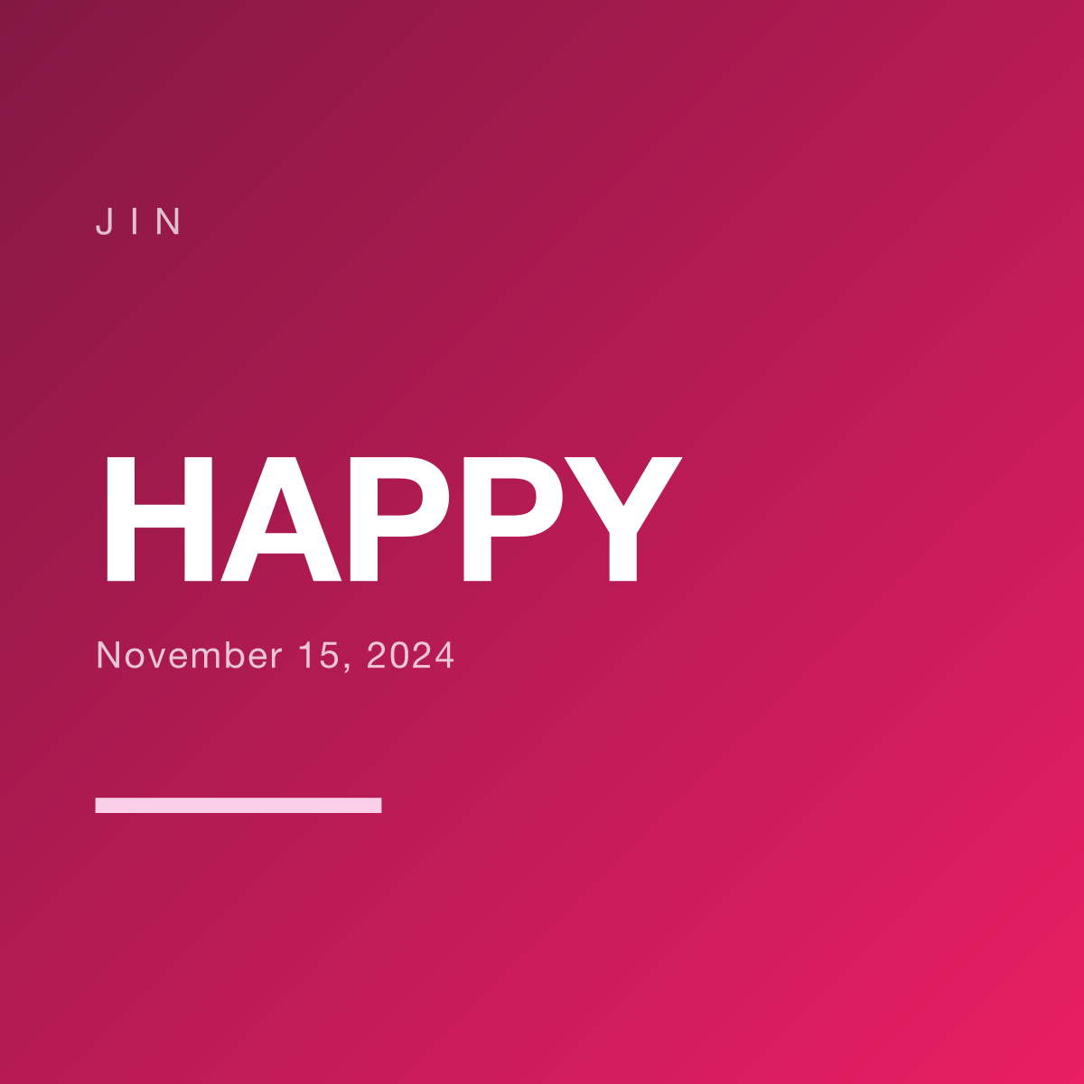 Happy by Jin