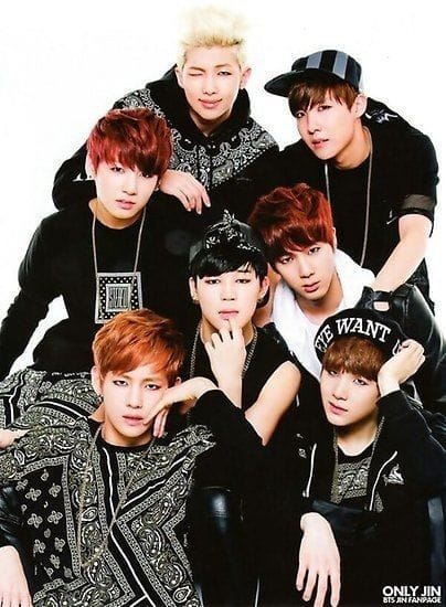 BTS debut group photo