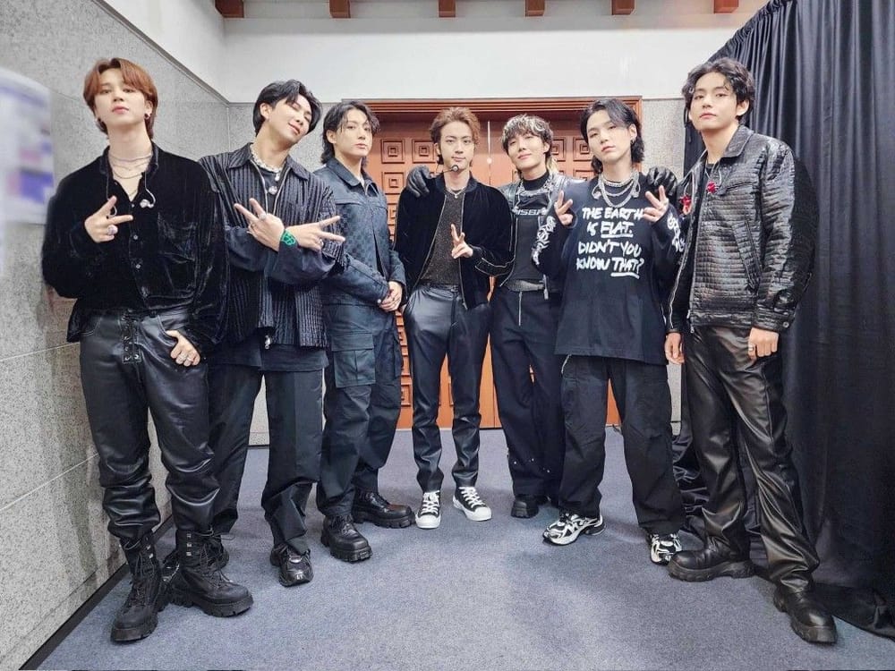 BTS performing in Busan