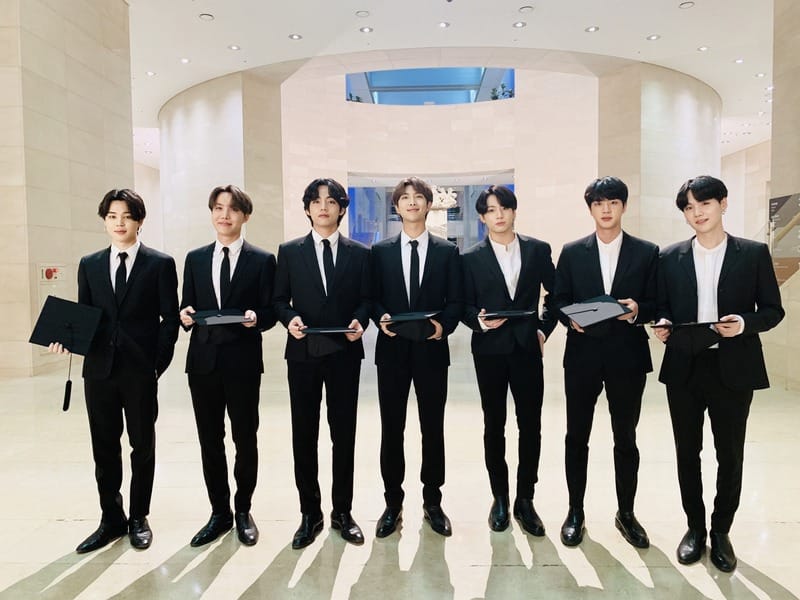 BTS during Dear Class of 2020